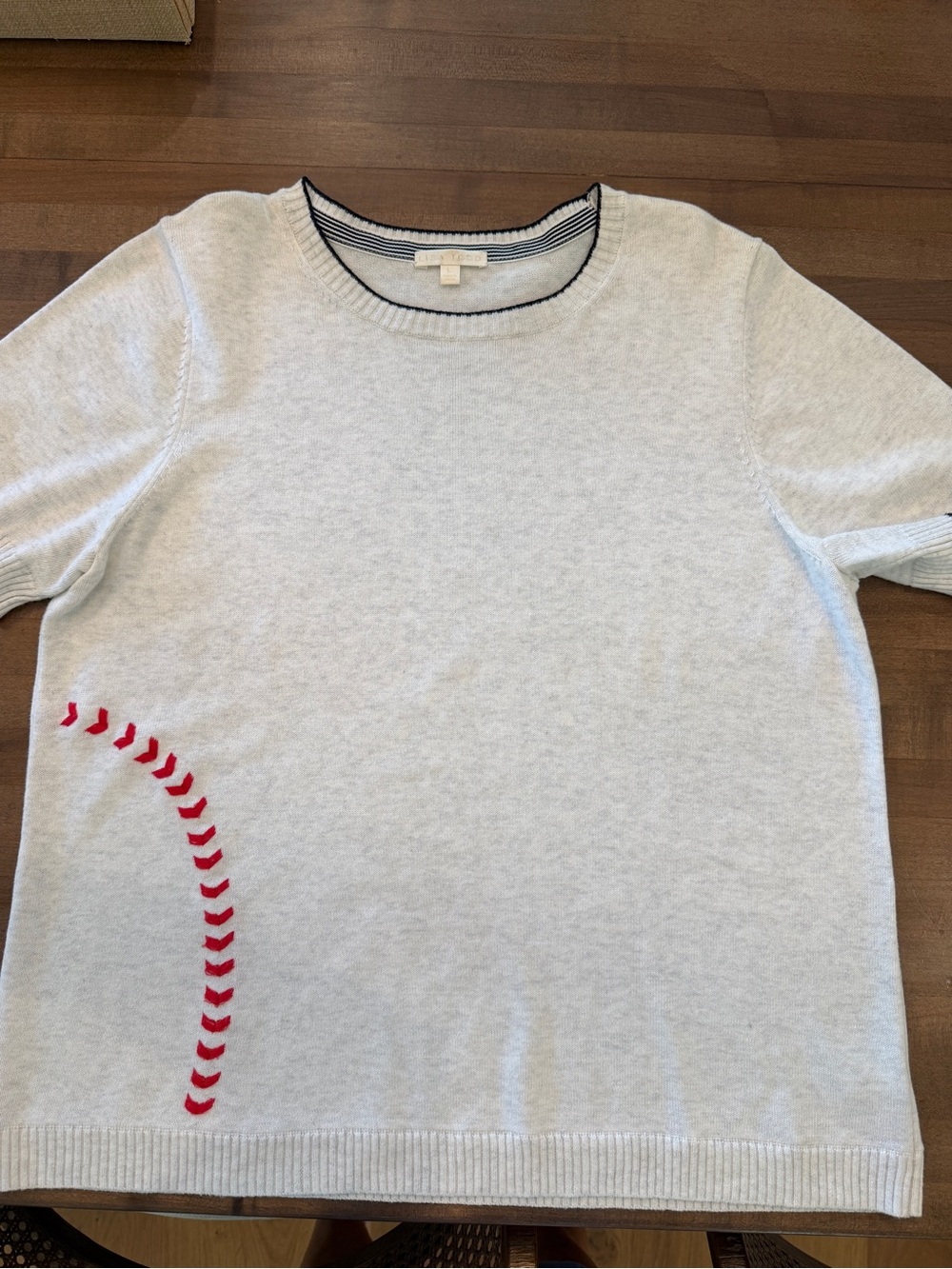 Lisa Todd Baseball Themed Sweater